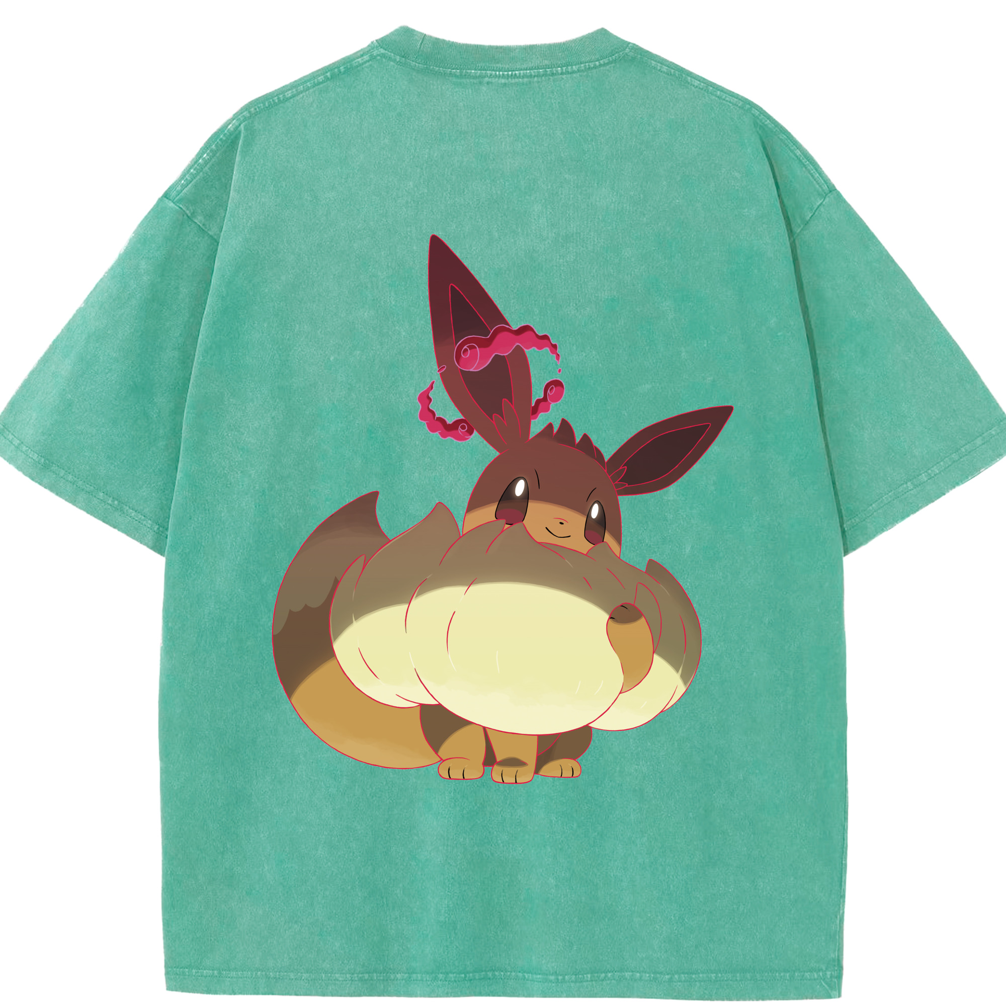 （画像用） ポケットモンスター Pokémon 綿100% ヴィンテージ風 半袖Tシャツ（背面プリント）